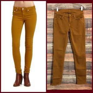 7 For All Mankind Size 26 Mustard Brown The Skinny Jeans